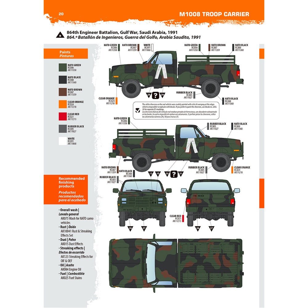 AK Interactive 35030 1/35 M1008 Troop Carrier 8435568346086