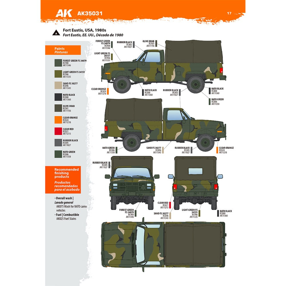 AK Interactive 35031 1/35 M1008 Troop Carrier With Tarp 8435568346093