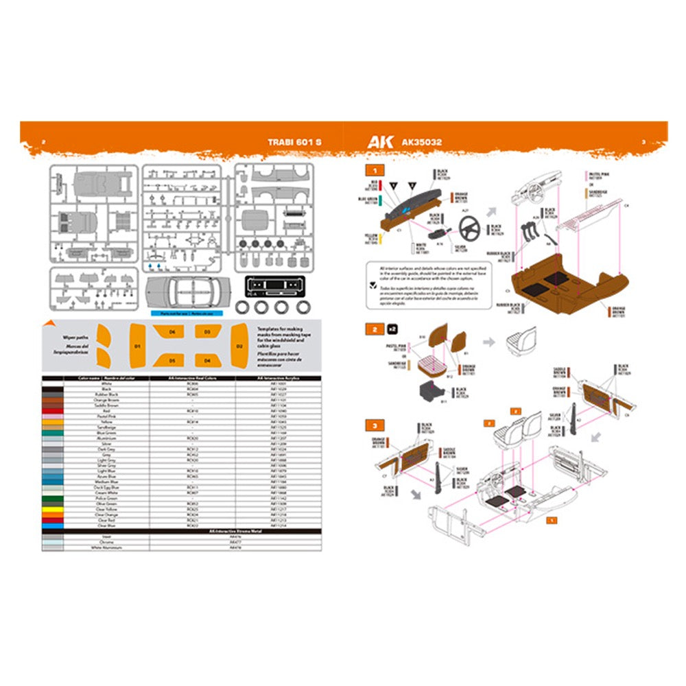 AK Interactive 1/35 Trabi 601 S Plastic Model Kit