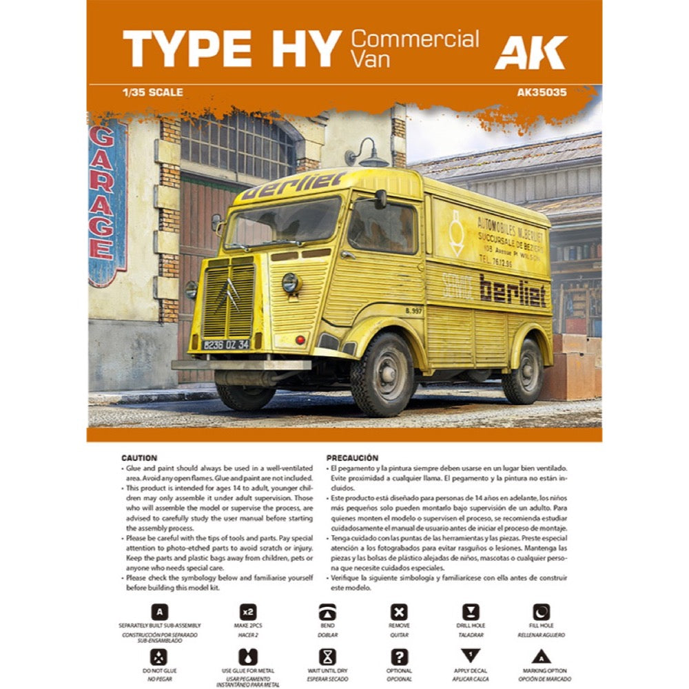 AK Interactive 1/35 Type HY Commerical Van Plastic Model Kit