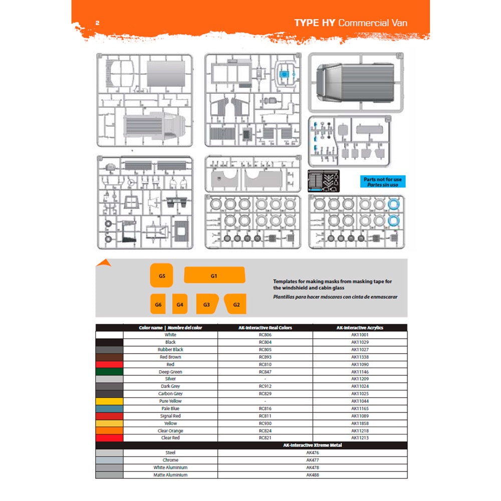 AK Interactive 1/35 Type HY Commerical Van Plastic Model Kit