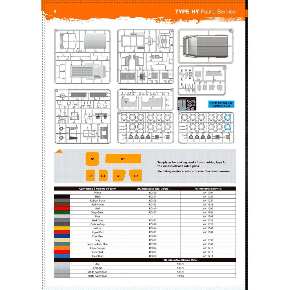 AK Interactive 1/35 Type HY Public Service Model Kit