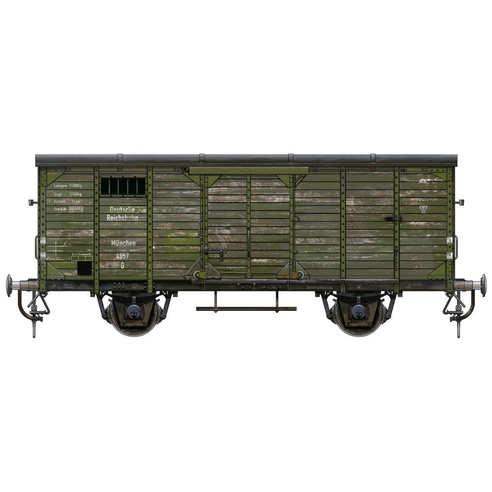 AK Interactive AK35502 German Railway Covered G10 Wagon Gedeckter G√ºterwagen G10