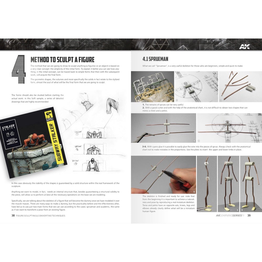 AK Interactive 512 Book Learning Series No.11 Figure Sculpting English