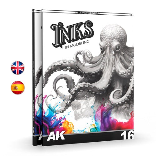 AK Interactive 540 Book Learning Series No.16 The Inks In Modeling English