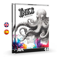 AK Interactive 540 Book Learning Series No.16 The Inks In Modeling English