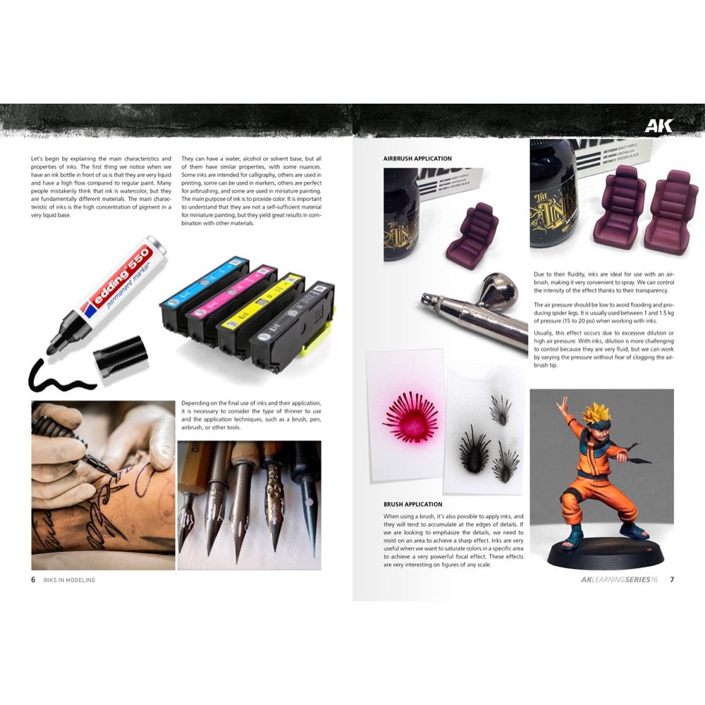 AK Interactive 540 Book Learning Series No.16 The Inks In Modeling English