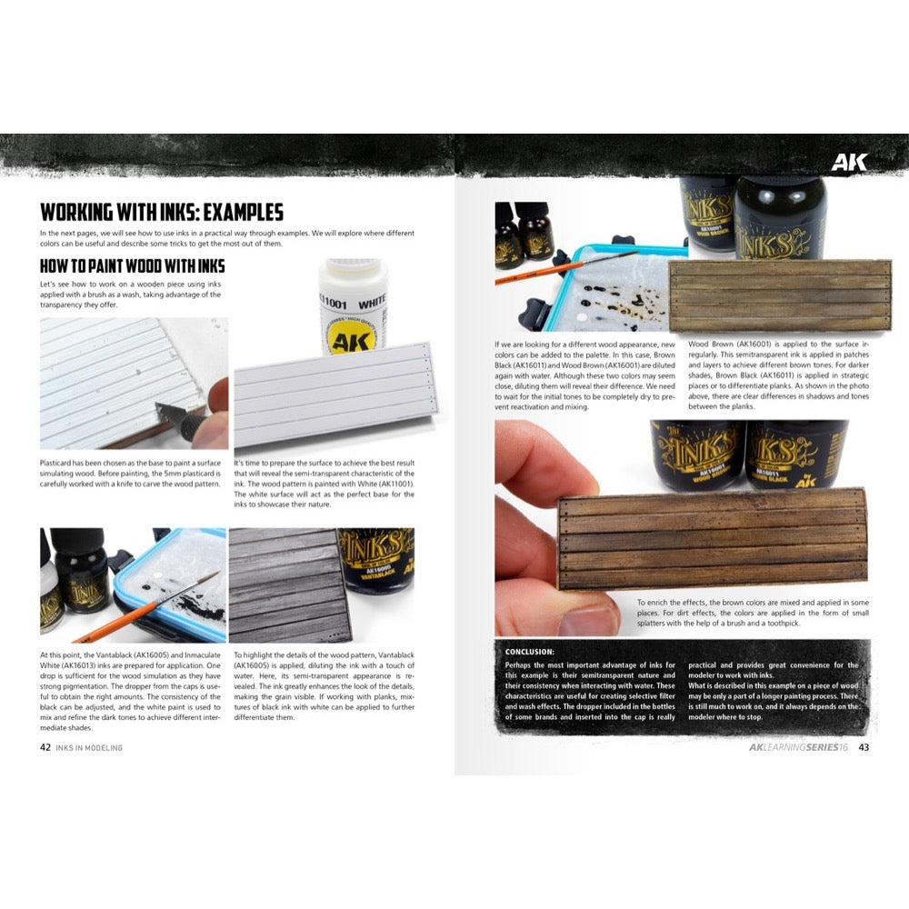 AK Interactive 540 Book Learning Series No.16 The Inks In Modeling English