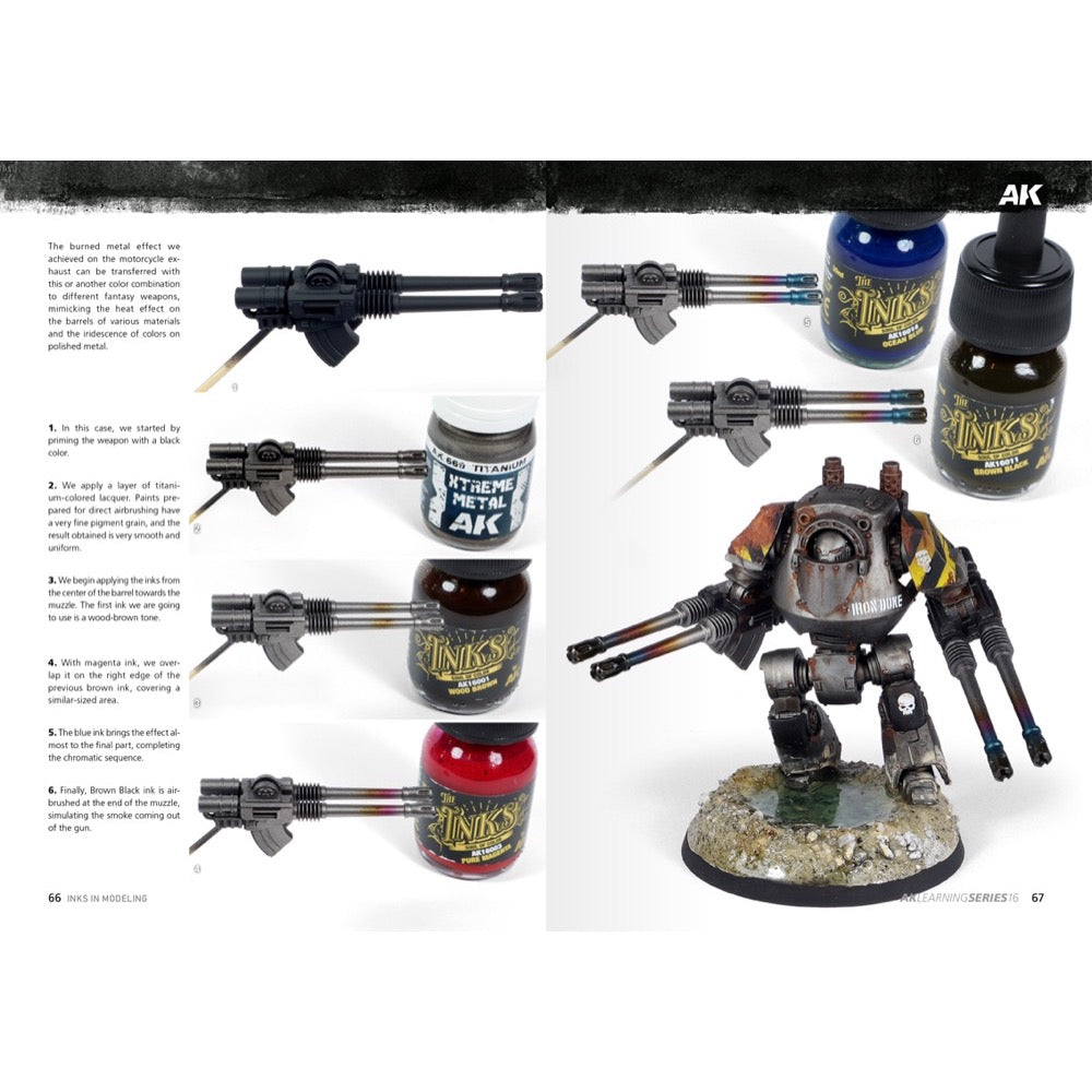 AK Interactive 540 Book Learning Series No.16 The Inks In Modeling English