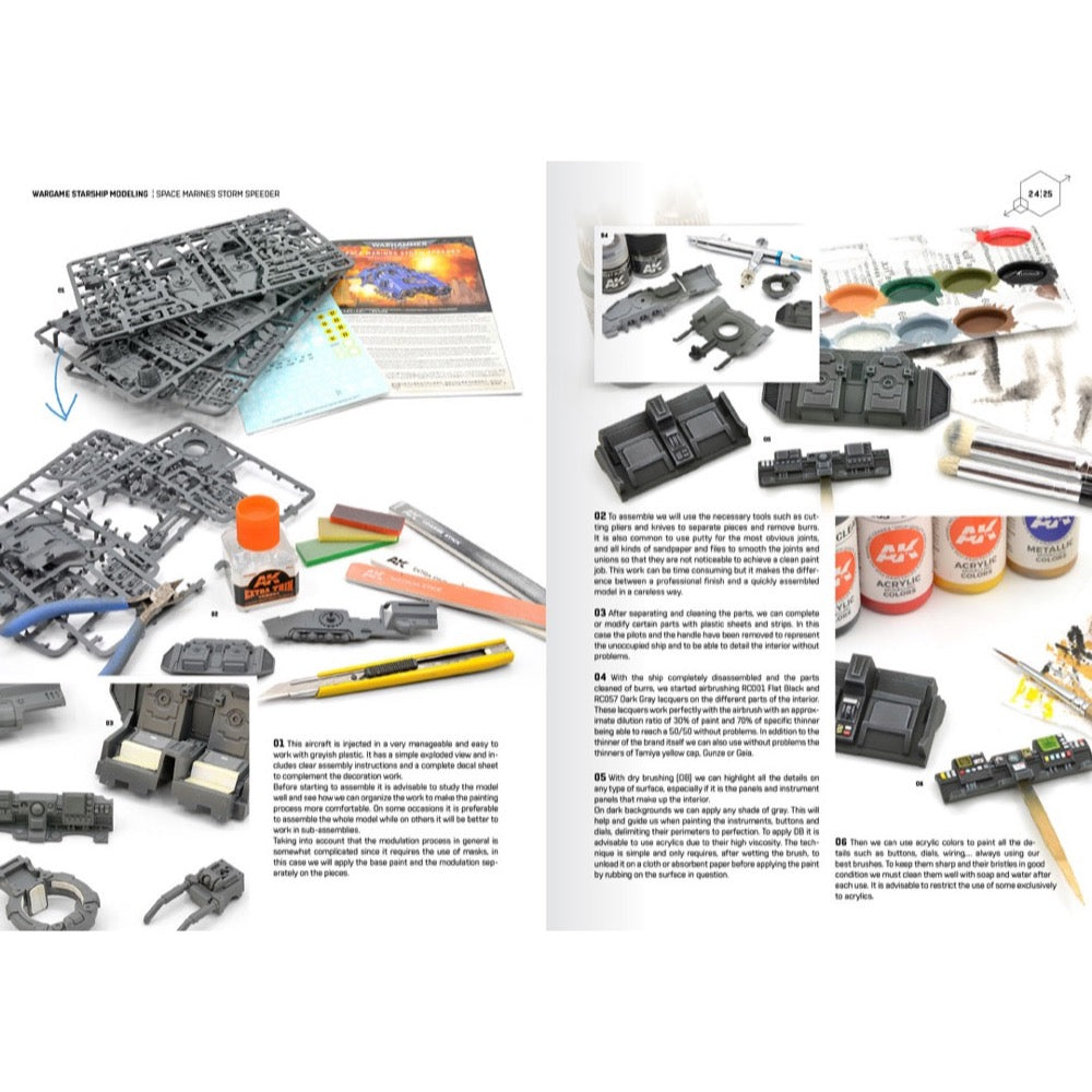AK Interactive 592 Book Learning Wargames Series 2 Starship Techniques Advanced English