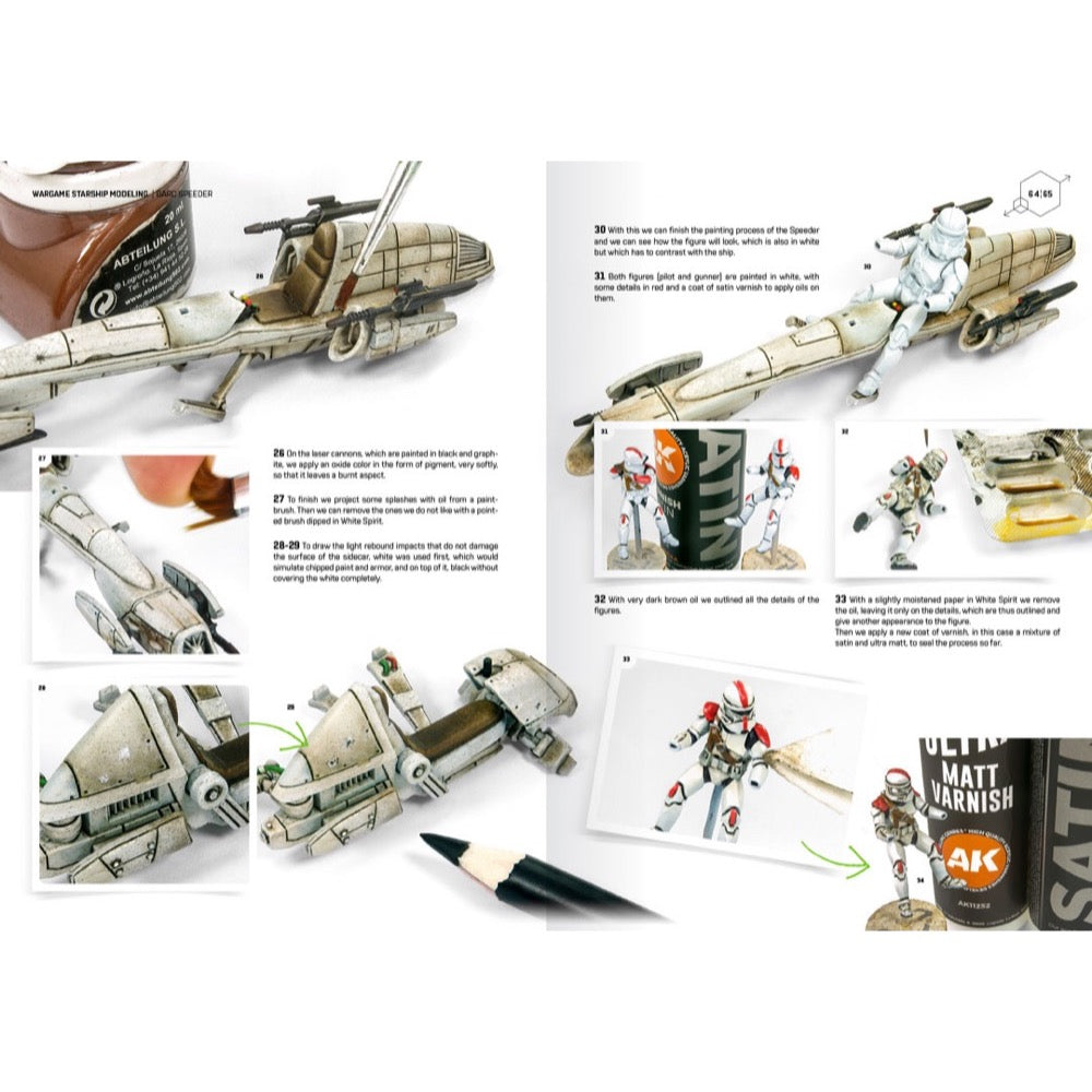 AK Interactive 592 Book Learning Wargames Series 2 Starship Techniques Advanced English