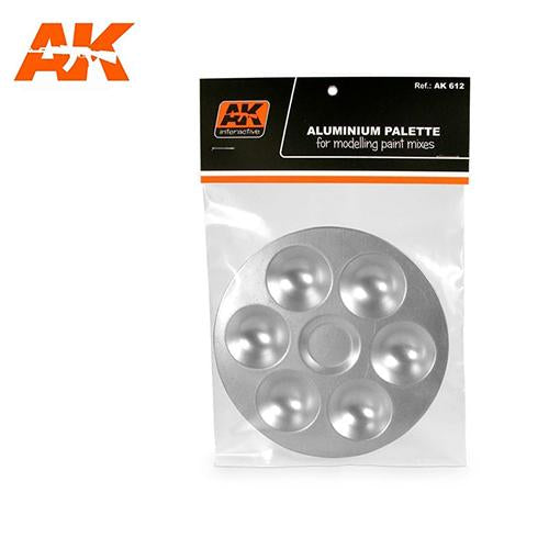 AK Interactive AK612 Aluminum Paint Pallet 6 Wells