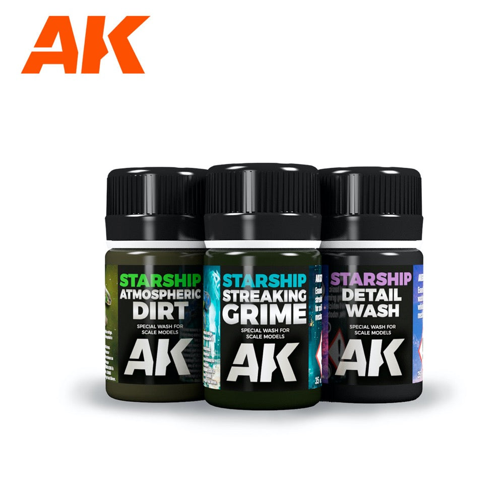 AK Interactive 639 Weathering Sci Fi Enamel Paint Set