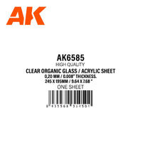 AK Interactive Styrene 0.20mm/0.008