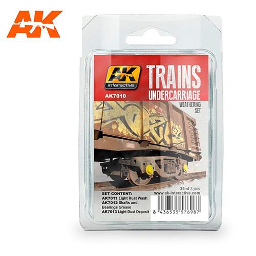 AK Interactive AK7010 Train Weathering Undercarriage Set Enamel