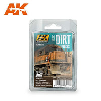 AK Interactive AK7020 Train Weathering Basic Dirt Effects Set Enamel