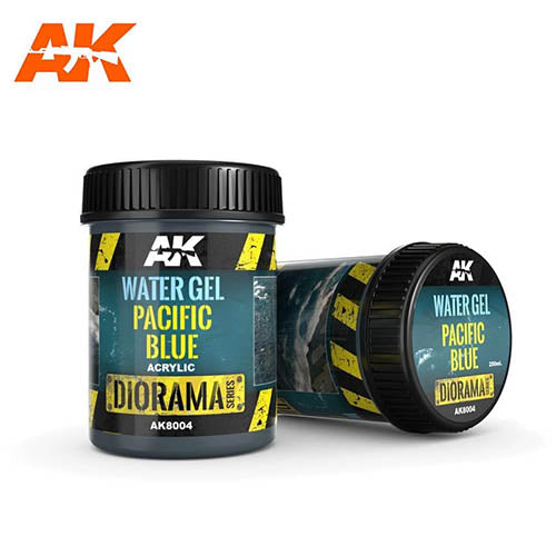 AK Interactive AK8004 Water Gel Pacific Blue - 250ml (Acrylic)
