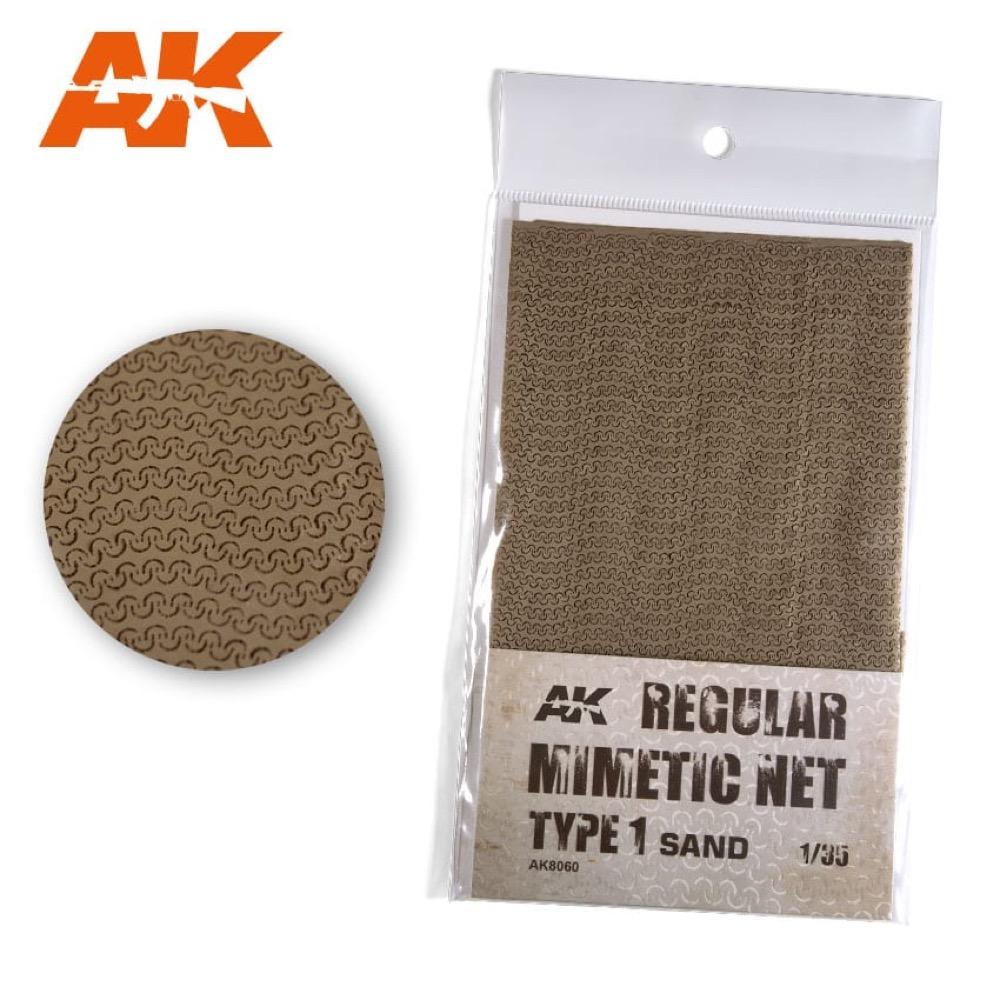 AK Interactive AK8060 Regular Camouflage Net Type 1 Sand