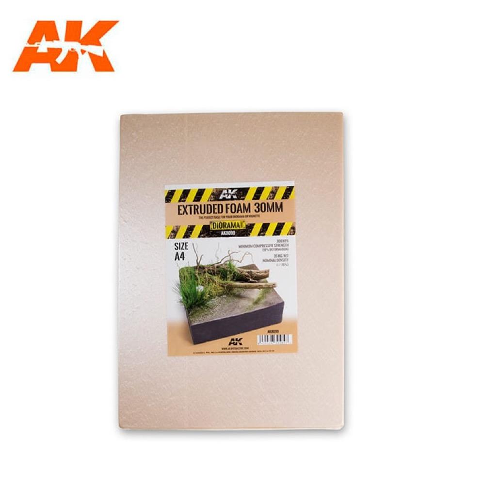 AK Interactive AK8099 Extruded Foam 30mm A4