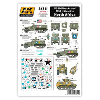 AK Interactive 811 US Halftracks And M5A1 In North Africa Wet Transfer