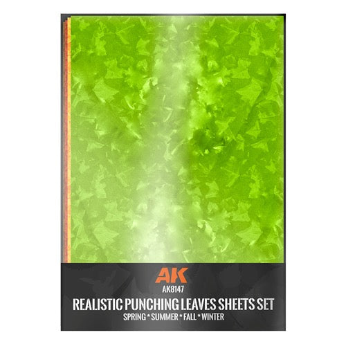 AK Interactive 8147 Punching Leaves Sheets Set 4 Units Of A4-Size Sheets