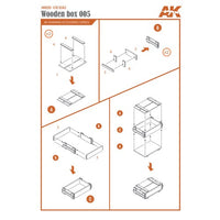 AK Interactive AK8226 Laser Cut Wooden Box 005 1:35. 9 Units