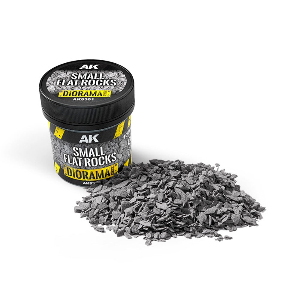 AK Interactive Dioramas Small Flat Rocks 100ml