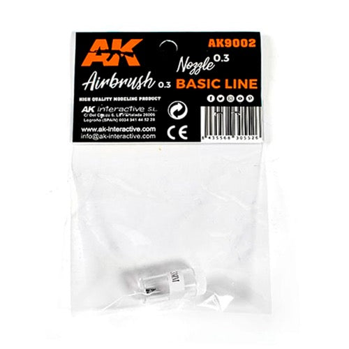 AK Interactive 9002 0.3 Nozzle Airbrush Basic Line 0.3