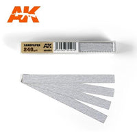 AK Interactive AK9022 Dry Sandpaper 240 Grit (50 Pack)