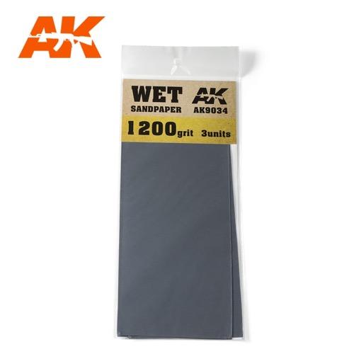 AK Interactive AK9034 Wet Sandpaper 1200 Grit (3 Pack)