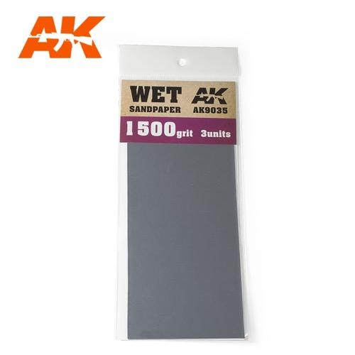 AK Interactive AK9035 Wet Sandpaper 1500 Grit (3 Pack)