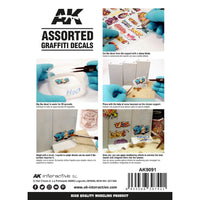AK Interactive AK9091 Assorted Graffiti Decals