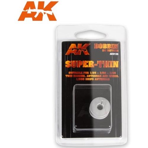 AK Interactive 9136 Elastic Rigging Thread Bobbin Super Thin