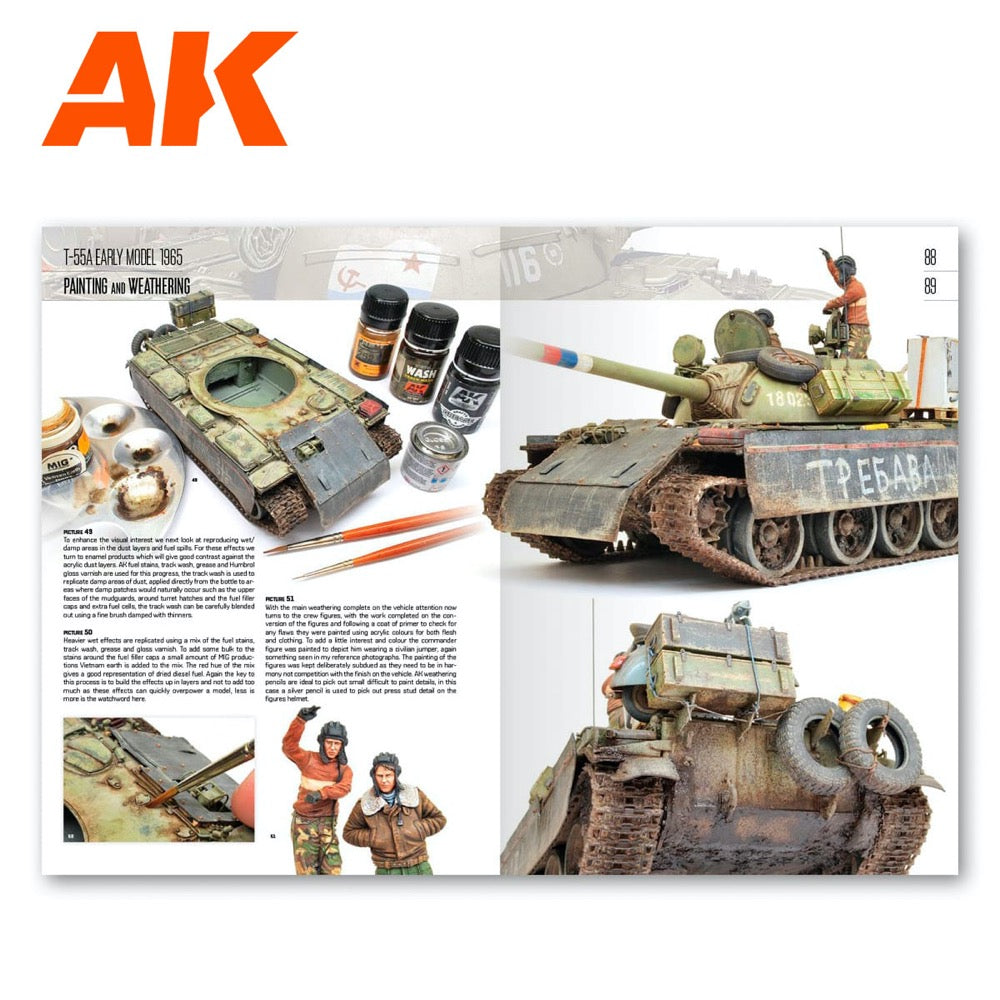 AK Interactive 914 Book T-54/T-55 Modeling World's Most Iconic Tank English