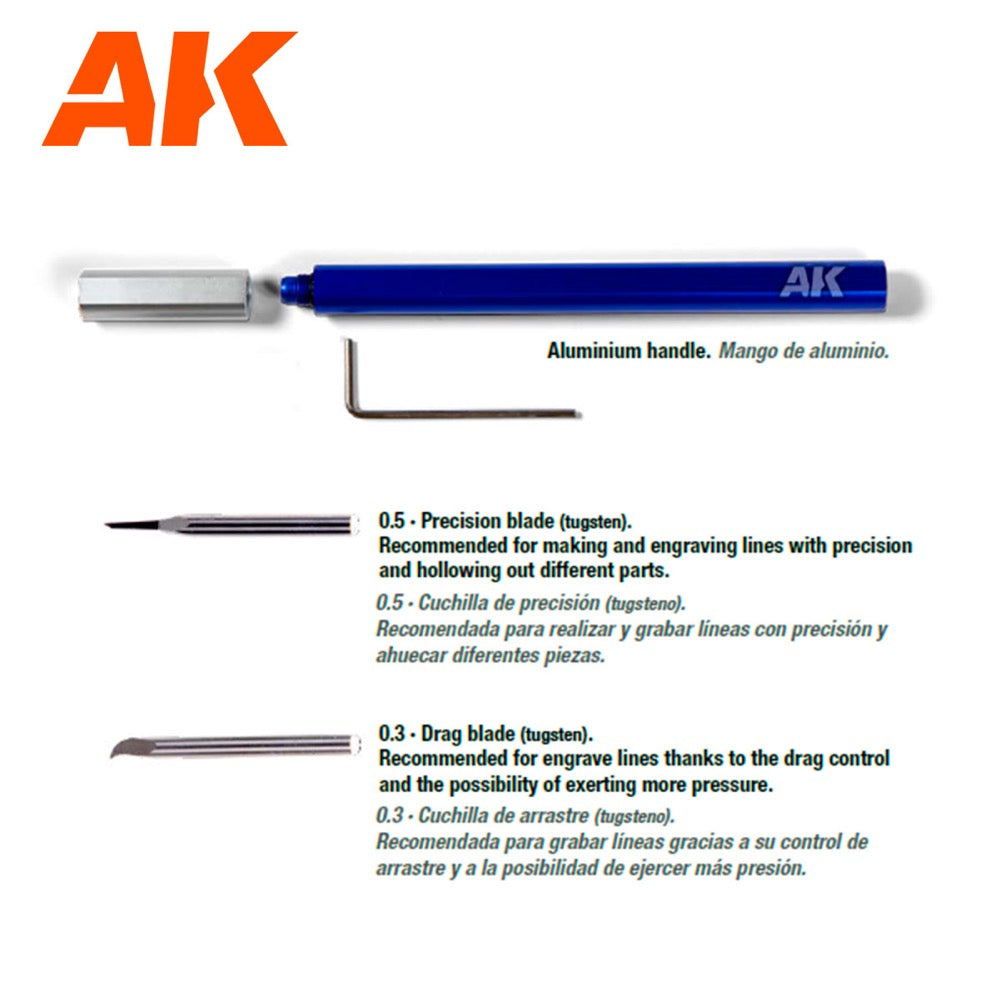 AK Interactive AK9321 Tugsten Steel Engraving Scriber