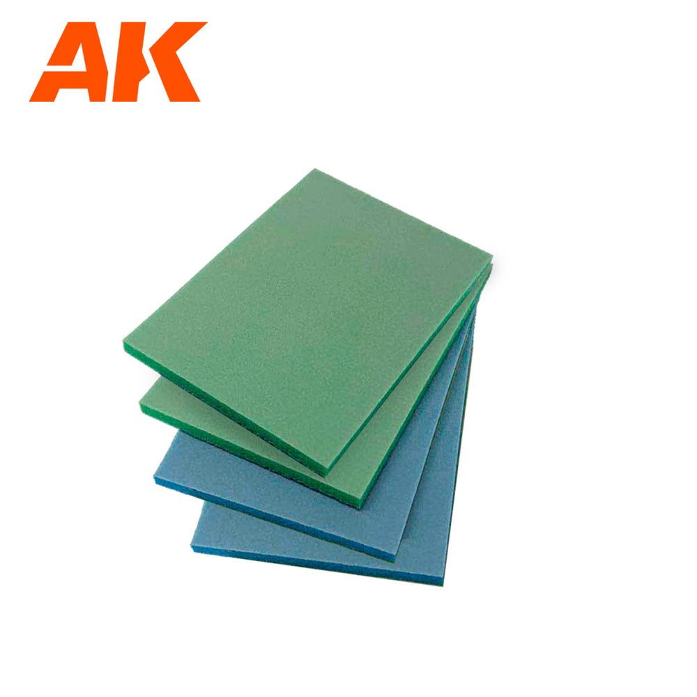 AK Interactive AK9327 Soft and Smooth Sanding Pads Set (4 units)