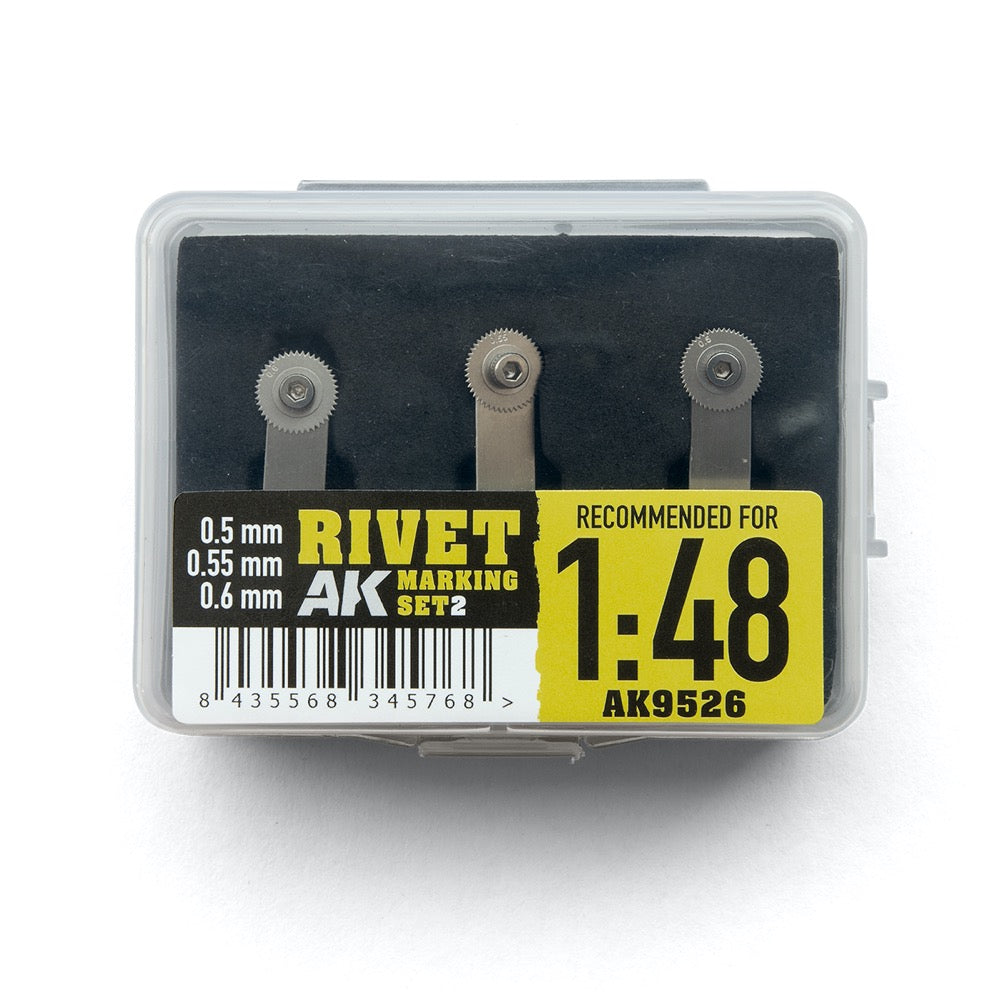 AK Interactive 9526 Rivet Marking Set 2 1/48