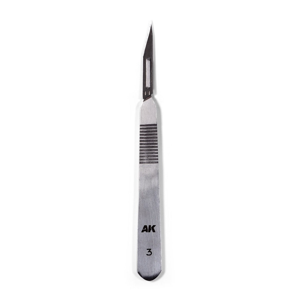 AK Interactive Stainless Steel Scalpel Handle (with 2 Blades)
