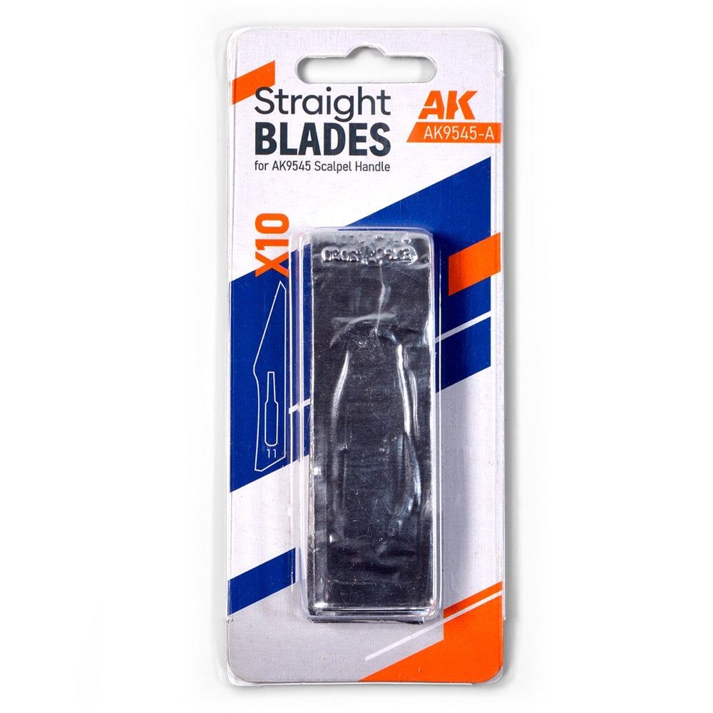 AK Interactive Straight Blades for Scalpel Handle AK9545 (10 Units)