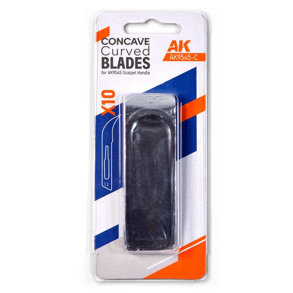 AK Interactive Extra Curved Blades for Scalpel Handle AK9545 (10 Units)