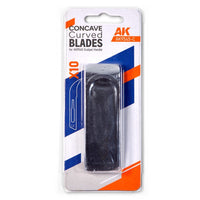 AK Interactive Extra Curved Blades for Scalpel Handle AK9545 (10 Units)