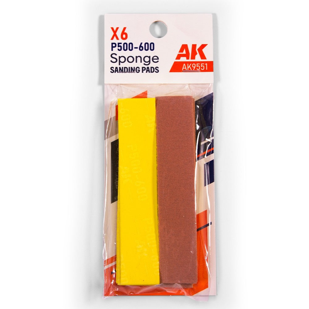 AK Interactive Sponge P500-600 Grit Sanding Pad