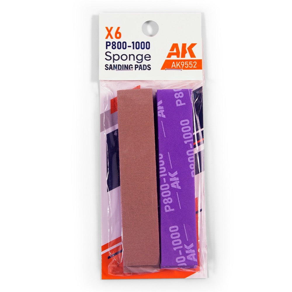 AK Interactive Sponge P800-1000 Grit Sanding Pad