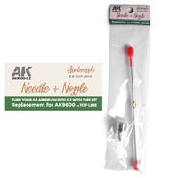 AK Interactive Needle + Nozzle 0.2 Top Line Replacement for Airbrush AK9600 0.3 Top Line