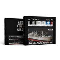 AK Interactive ABT 502 Naval & Grey Effects Oil Paint Set