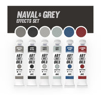 AK Interactive ABT 502 Naval & Grey Effects Oil Paint Set