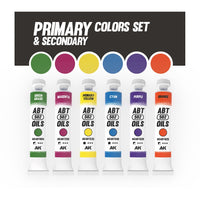 AK Interactive ABT 502 Primary & Secondary Colours Oil Paint Set