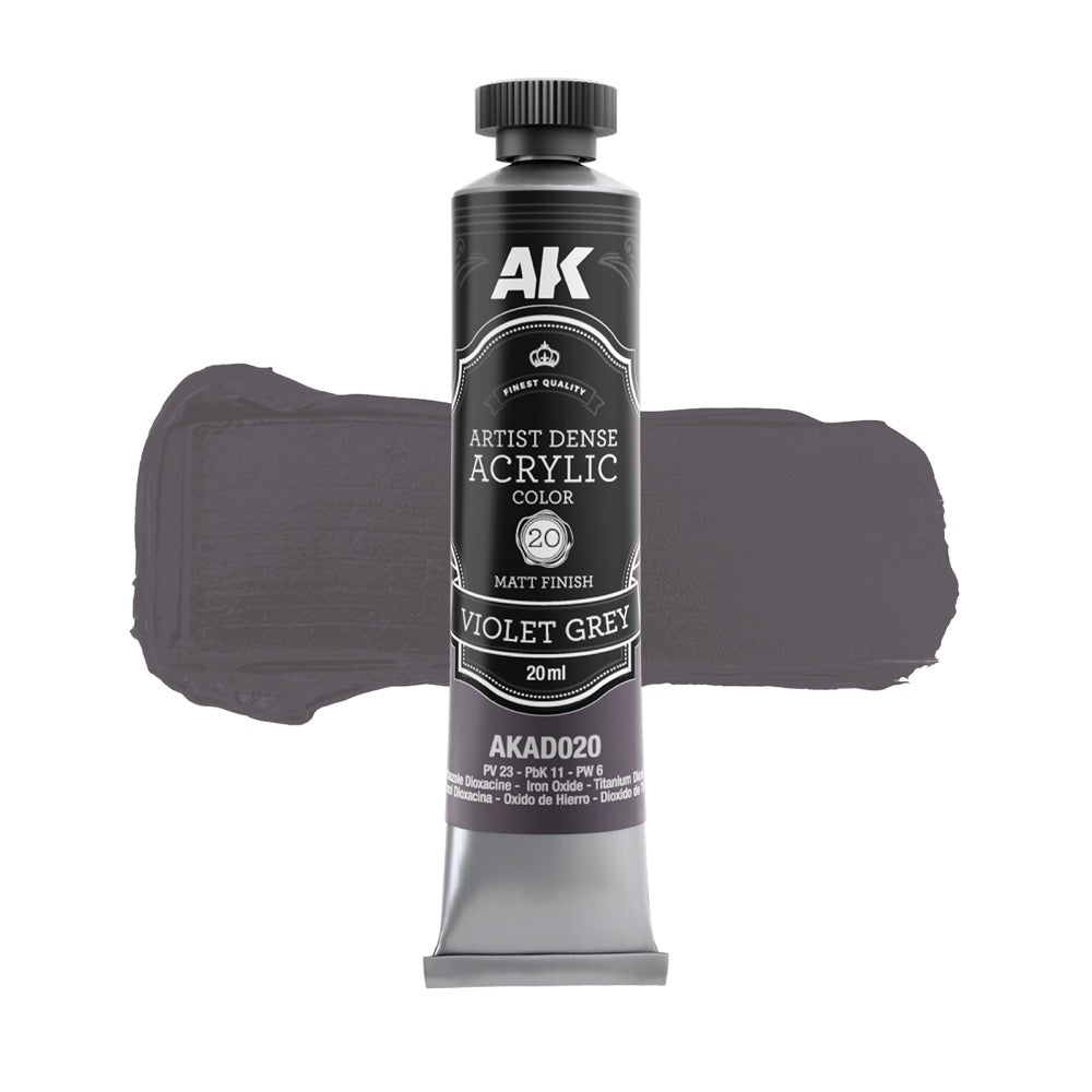AK Interactive Artist Dense Acrylic Violet Grey