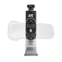 AK Interactive Artist Dense Acrylic Black & White Color Set