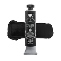 AK Interactive Artist Dense Acrylic Black & White Color Set